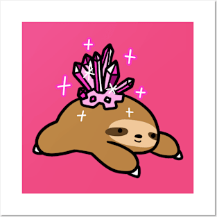 Rosequartz Sloth Posters and Art